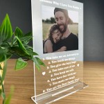 Personalised Photo Plaque Gift For Dad Daddy Fathers Day