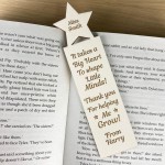 Teacher Thank You Gift Personalised Engraved Bookmark