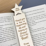 Teacher Gift Personalised Engraved Bookmark School Nursery Gift