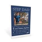 Step Dad Gifts Thank You Standing Plaque Personalised Photo Gift