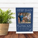 Step Dad Gifts Thank You Standing Plaque Personalised Photo Gift