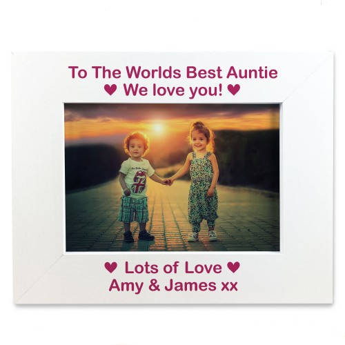 Personalised Gift For Auntie Birthday Xmas Photo Frame