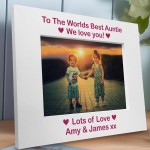 Personalised Gift For Auntie Birthday Xmas Photo Frame