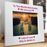 Personalised Gift For Auntie Birthday Xmas Photo Frame