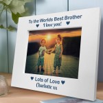Personalised Brother Birthday Xmas Gift Photo Frame Brother Gift
