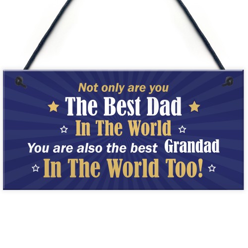 Dad Gifts Hanging Sign Dad Grandad Birthday Gift Fathers Day