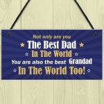 Dad Gifts Hanging Sign Dad Grandad Birthday Gift Fathers Day