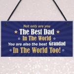 Dad Gifts Hanging Sign Dad Grandad Birthday Gift Fathers Day