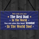 Dad Gifts Hanging Sign Dad Grandad Birthday Gift Fathers Day