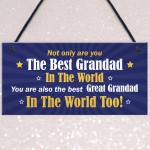 Great Grandad Gifts Hanging Sign Grandad Birthday Gift