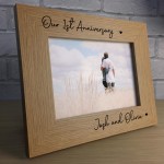 Personalised 1st 2nd 3rd 5th 10th 20th Anniversary Gift Frame