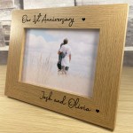 Personalised 1st 2nd 3rd 5th 10th 20th Anniversary Gift Frame