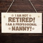 Funny Nanny Gifts Wooden Engraved Plaque Birthday Christmas Gift