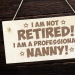 Funny Nanny Gifts Wooden Engraved Plaque Birthday Christmas Gift