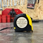 Birthday Gift For Grandad Personalised Tape Measure Tool