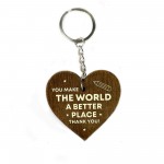 Wooden Keyring Gift For Teacher Teaching Assistant Nursery