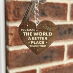 Wooden Keyring Gift For Teacher Teaching Assistant Nursery