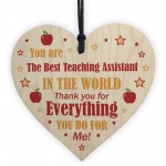 THANK YOU Gift For Teaching Assistant TA Heart Nursery Teacher