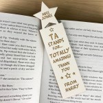 Personalised Thank You Gift For TA Teaching Assistant Bookmark