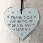 Teacher Teaching Assistant Thank You Gifts Engraved Heart