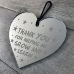 Teacher Teaching Assistant Thank You Gifts Engraved Heart