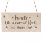 Funny Uncle Gifts FUNCLE Engraved Sign Uncle Birthday Christmas