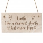 Funny Auntie Gift FUNTIE Engraved Sign Auntie Birthday Christmas