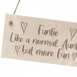 Funny Auntie Gift FUNTIE Engraved Sign Auntie Birthday Christmas