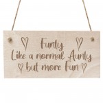 Funny Aunty Auntie Gift Engraved Hanging Sign Novelty Aunty Gift