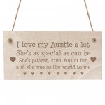 Auntie Gift Engraved Hanging Sign Novelty Auntie Birthday Xmas