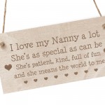 Nanny Gift Engraved Hanging Sign Novelty Nanny Birthday Xmas