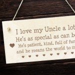 Uncle Gift Engraved Hanging Sign Novelty Uncle Birthday Xmas