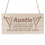 Auntie Gifts Aunt Aunty Birthday Christmas Gifts Wood Sign Gift 