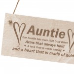 Auntie Gifts Aunt Aunty Birthday Christmas Gifts Wood Sign Gift 