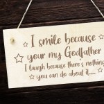 Godfather Gift Godparent Gift Wood Sign Funny Birthday Christmas