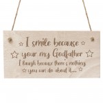 Godfather Gift Godparent Gift Wood Sign Funny Birthday Christmas