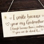 Godmother Gift Godparent Gift Wooden Sign Funny Birthday Gift