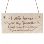 Godmother Gift Godparent Gift Wooden Sign Funny Birthday Gift