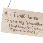 Godmother Gift Godparent Gift Wooden Sign Funny Birthday Gift