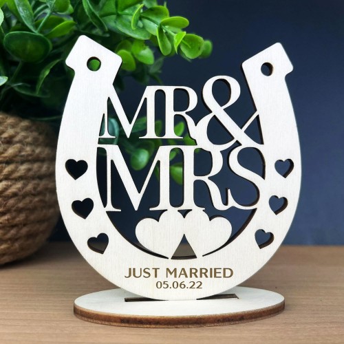 Just Married Wedding Gift For Couple Personalised Husband Wife