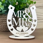 Just Married Wedding Gift For Couple Personalised Husband Wife