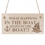 Funny Boat Sign Engraved Sign Nautical Sign Hanging Wall Door