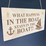 Funny Boat Sign Engraved Sign Nautical Sign Hanging Wall Door