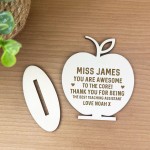 Thank You Gift For Teaching Assistant Engraved Apple