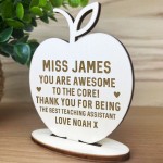 Thank You Gift For Teaching Assistant Engraved Apple