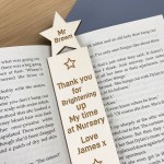 Engraved Bookmark Nursery Teacher Gifts Personalised Thank You