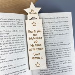 Engraved Bookmark Nursery Teacher Gifts Personalised Thank You