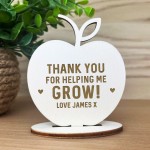 Teacher Gift Personalised Engraved Gift Apple Thank You Gift