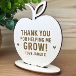 Teacher Gift Personalised Engraved Gift Apple Thank You Gift