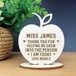 Teacher Gifts Thank You Gifts For Him Her Apple Personalised